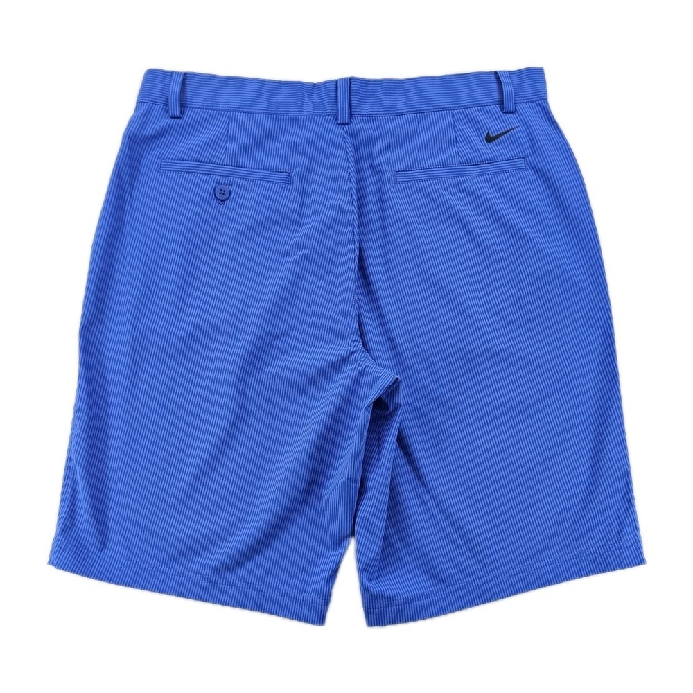 Nike Golf Tour Performance Mens 34 Dri Fit Blue Striped Sport Shorts 639802-404 - Picture 2 of 9